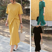 Load image into Gallery viewer, Plus Size Loose Casual Long T-shirt Dress