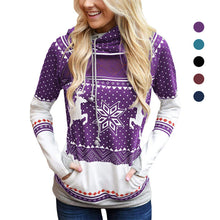 Load image into Gallery viewer, Christmas Print Pocket Sweatshirt