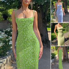 Load image into Gallery viewer, Women's Floral Sexy Backless Long Dress
