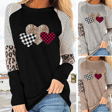 Load image into Gallery viewer, Long Sleeve Paneled Casual Crewneck T-Shirt