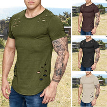 Load image into Gallery viewer, Men's Summer Workout Basic T-shirt