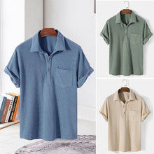 Load image into Gallery viewer, Men's Waffle Lapel Shirt