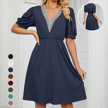 Load image into Gallery viewer, V-neck Long Pocket Casual Dress
