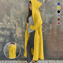 Load image into Gallery viewer, Braided Lazy Hooded Sweater
