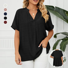 Load image into Gallery viewer, Thin V-neck Casual Shirt