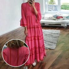 Load image into Gallery viewer, Flared Sleeve Resort Dress