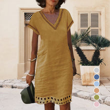 Load image into Gallery viewer, Women's Casual Cotton Dress