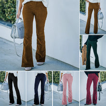 Load image into Gallery viewer, Corduroy Flare Lounge Pants