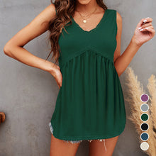 Load image into Gallery viewer, V-Neck Lace Vest