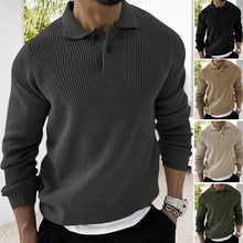 Load image into Gallery viewer, Waffle Lapel Sweater