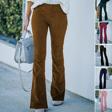 Load image into Gallery viewer, Corduroy Flare Lounge Pants