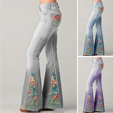 Load image into Gallery viewer, Fashion Ombre Floral Print Wide Leg Pants