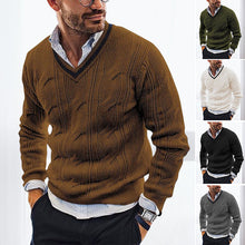 Load image into Gallery viewer, V-Neck Slim Knit Sweater