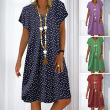 Load image into Gallery viewer, V-neck Printed Dress
