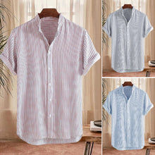Load image into Gallery viewer, Casual Men's Striped Shirt
