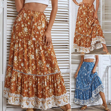 Load image into Gallery viewer, Women's Boho Swing Midi Skirts