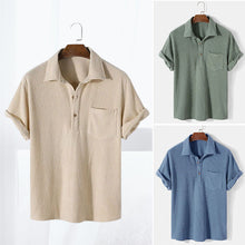 Load image into Gallery viewer, Men's Waffle Lapel Shirt