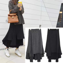 Load image into Gallery viewer, Women's Irregular Fake Two Pieces Thickened Bottoming Skirt