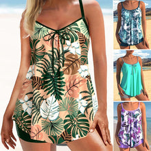 Load image into Gallery viewer, Printed Two-piece Plus Size Swimsuit