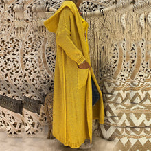 Load image into Gallery viewer, Hooded Knitted Long Cardigan Outwear