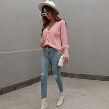 Load image into Gallery viewer, Long Sleeve Button Down Knit Cardigan