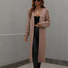 Load image into Gallery viewer, Long Solid Color Fashion Knitted Cardigan