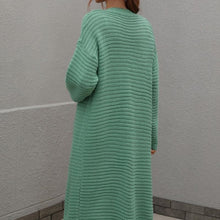 Load image into Gallery viewer, Long Solid Color Fashion Knitted Cardigan