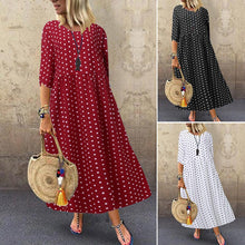 Load image into Gallery viewer, Printed Loose Bohemian Tunic Dress