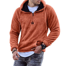 Load image into Gallery viewer, Fuzzy Sweatshirt With Stand-up Collar