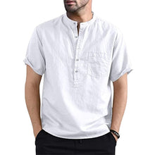 Load image into Gallery viewer, Men Cotton Button Shirt with Pocket