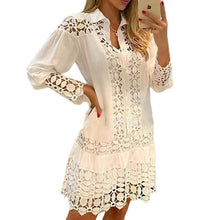 Load image into Gallery viewer, Women's Shirt Knee Length Dress