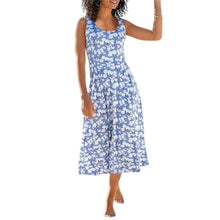 Load image into Gallery viewer, Round Neck Elegant Beach Sleeveless Midi Dresses