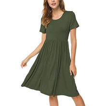 Load image into Gallery viewer, Pocket Crew Neck Dress