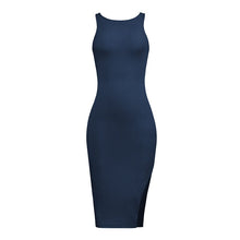 Load image into Gallery viewer, Sleeveless Sexy Wrap Hip Dress