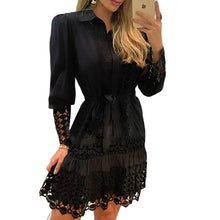Load image into Gallery viewer, Women's Shirt Knee Length Dress