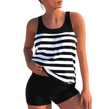Load image into Gallery viewer, Striped Print Swimsuit