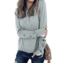 Load image into Gallery viewer, Buttoned Sleeve Sweatshirt