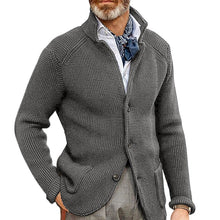 Load image into Gallery viewer, Men's Stand Collar Knitted Coat