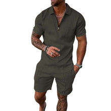 Load image into Gallery viewer, Men's Casual Printed Polo Suit