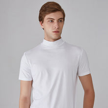 Load image into Gallery viewer, Men's Slim Fit T-shirt with a Stand-up Collar
