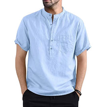 Load image into Gallery viewer, Men Cotton Button Shirt with Pocket