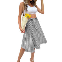 Load image into Gallery viewer, Gingham Print Skirt
