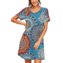 Load image into Gallery viewer, Printed Plus Size Dress