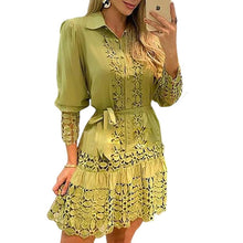 Load image into Gallery viewer, Women's Shirt Knee Length Dress