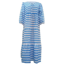 Load image into Gallery viewer, Boho Puff Sleeve Maxi Loose Dress