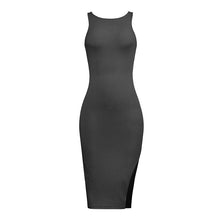 Load image into Gallery viewer, Sleeveless Sexy Wrap Hip Dress