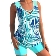 Load image into Gallery viewer, Plus Size Conservative Print Swimsuit