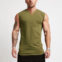 Load image into Gallery viewer, Men's Summer Single-colored Sports Vest with V-neck