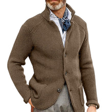 Load image into Gallery viewer, Men's Stand Collar Knitted Coat