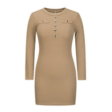 Load image into Gallery viewer, Button Thread Hip Skirt